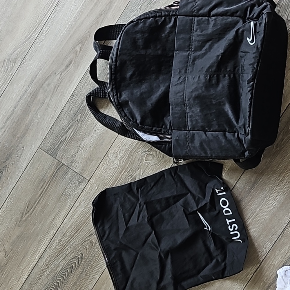 Nike Women's Black Backpack with Logo